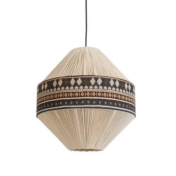Stella - Boho-Quasten-Hängeleuchte, gewebt