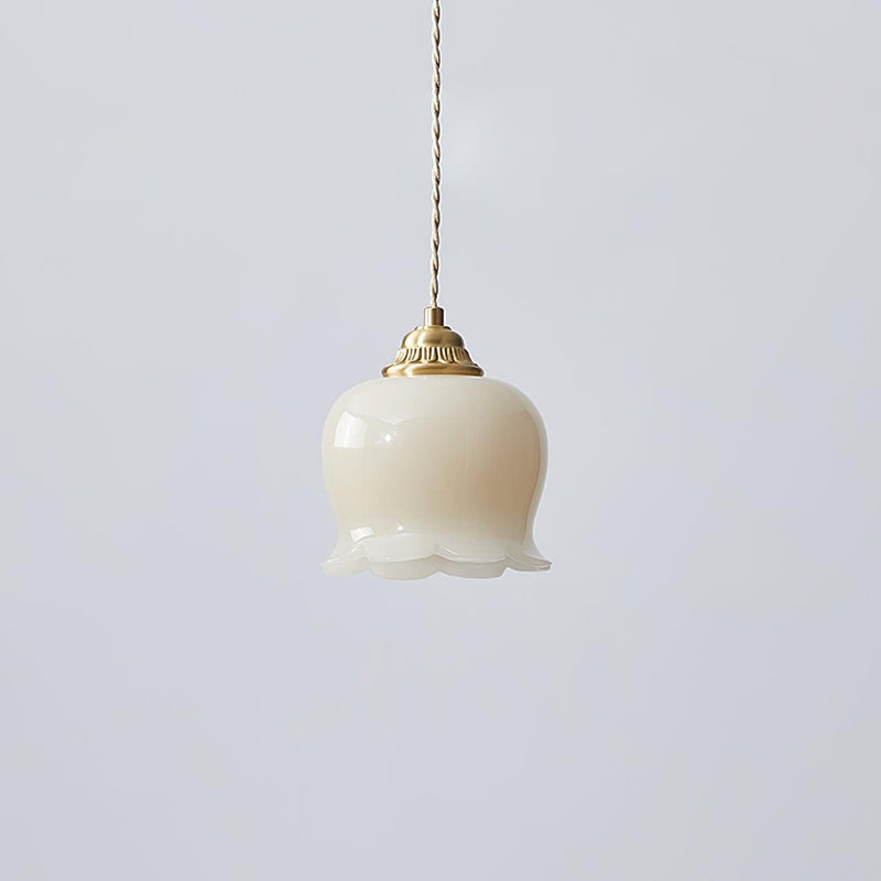 Vallei - Blume Pendelleuchte aus Messing und Kunstharz
