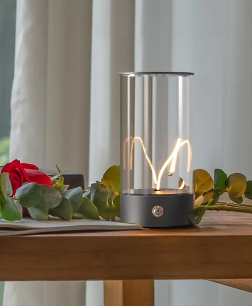 Noctua - LED-Nachttischlampe mit Atemlicht und