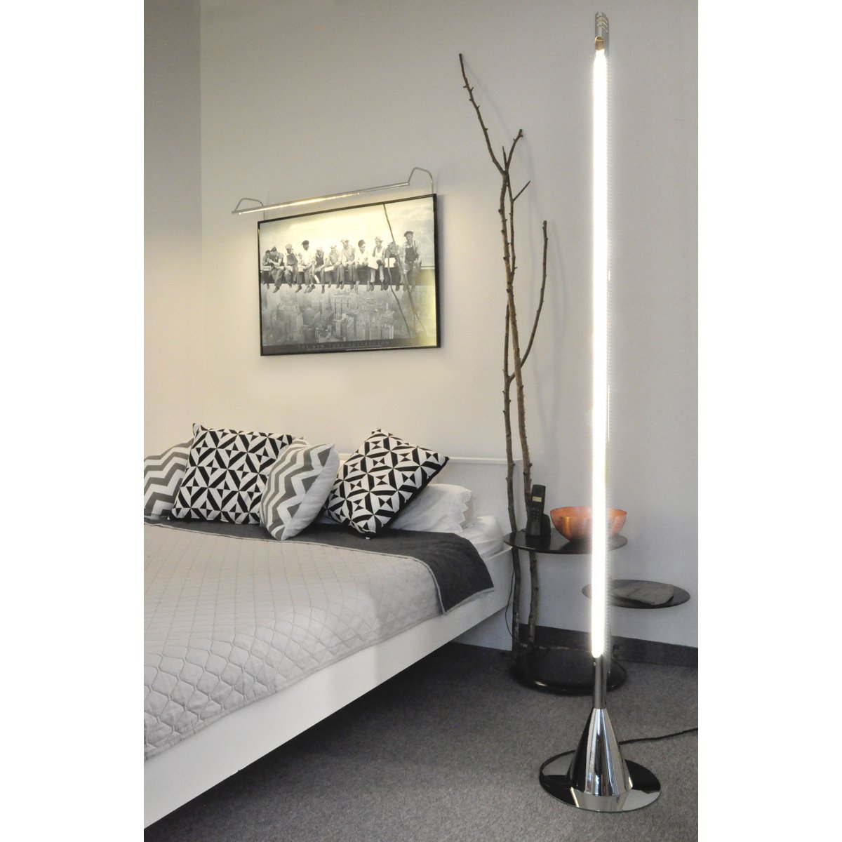 Lichtsäule - LED-Stehleuchte, Lichtsäule, Chrom-Finish