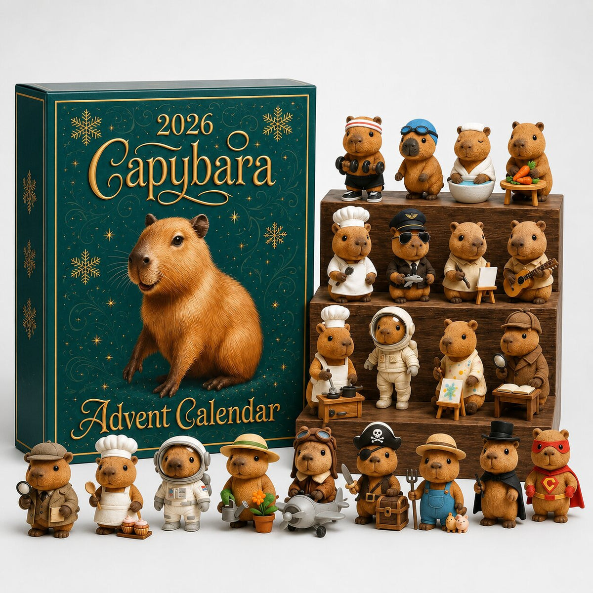 Capyember - Adventskalender mit Capybara-Motiven