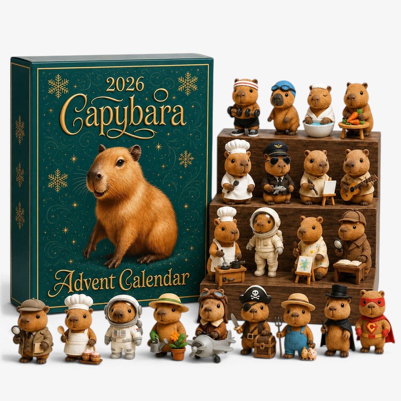 Capyember - Adventskalender mit Capybara-Motiven