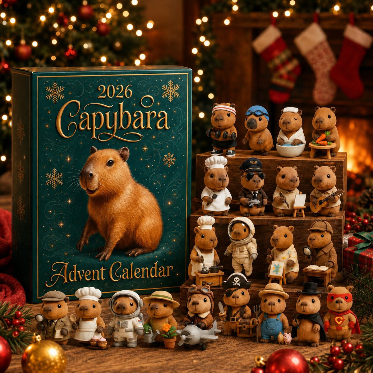 Capyember - Adventskalender mit Capybara-Motiven