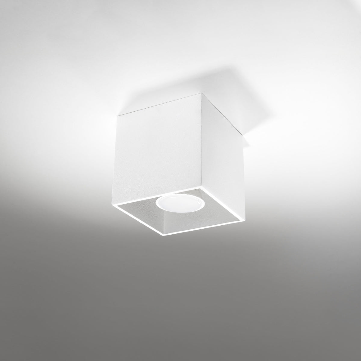 Zenita - QUAD Deckenleuchte, 1-flammig, weißes Aluminium, 10