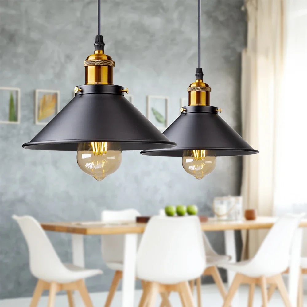 Zenita - Vintage-Industrie-Pendelleuchte aus Eisen mit LED