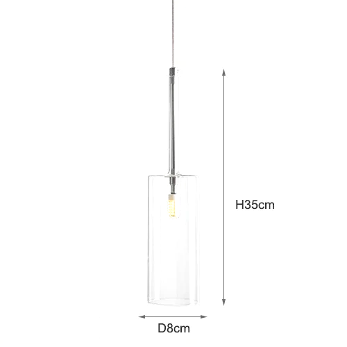Italienische - Design-Pendelleuchte mit Glasschirmen