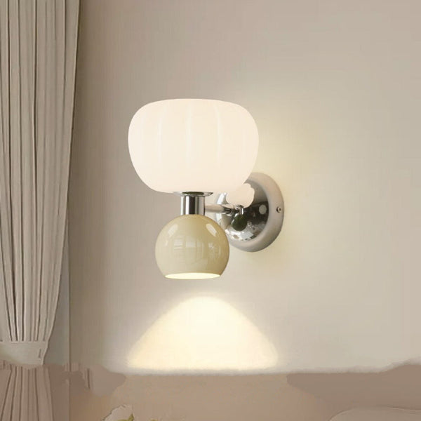 Luara - Moderne LED-Wandleuchte, cremefarbenes Harz