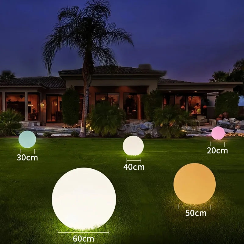 Solaria - RGB-Solar-Gartenleuchte, LED-Kugel, IP65