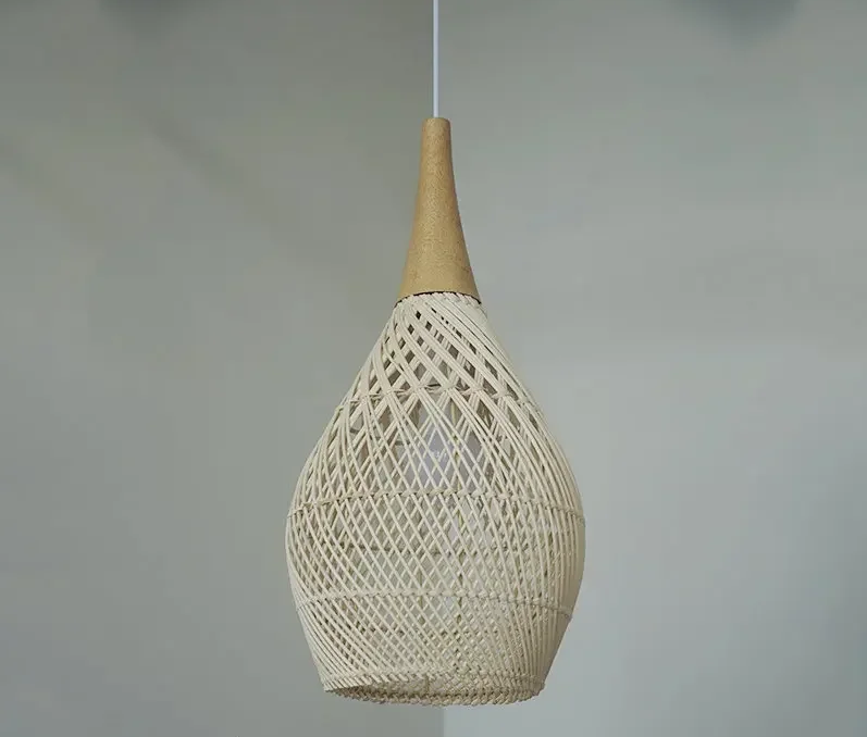 Handgeflochtene - Rattan-Pendelleuchte