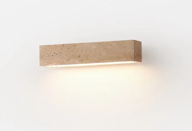Flanca - Wandleuchte aus Naturstein im Wabi-Sabi-Stil