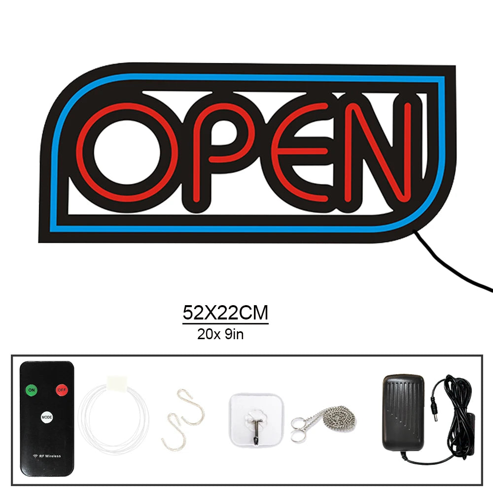 Neon-Schild - OPEN mit ultraheller LED