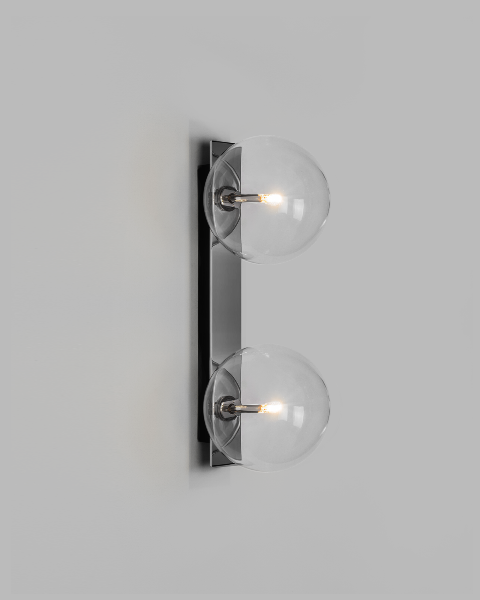 Metall/Glas - Designer-Wandleuchte, Metall/Glas
