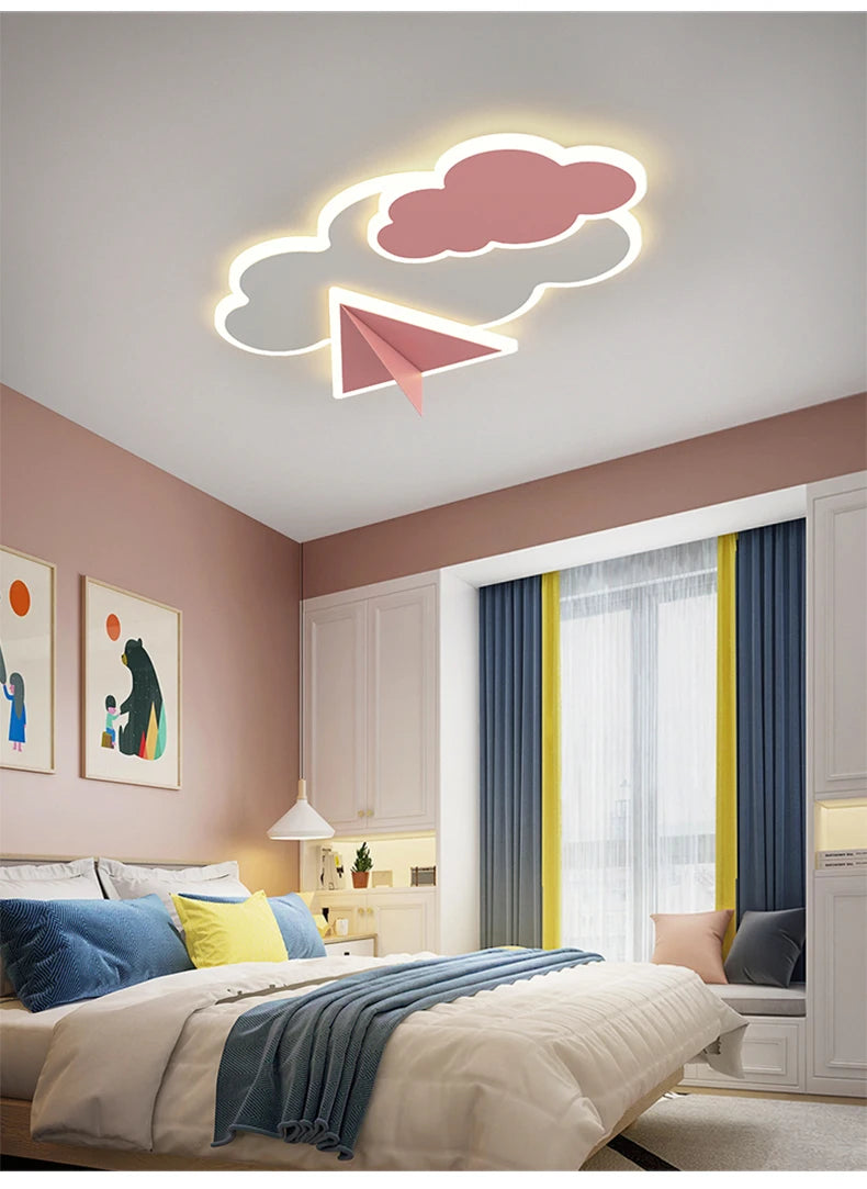 Astronaut - Kinderzimmer-Deckenleuchte Astronaut & Wolken