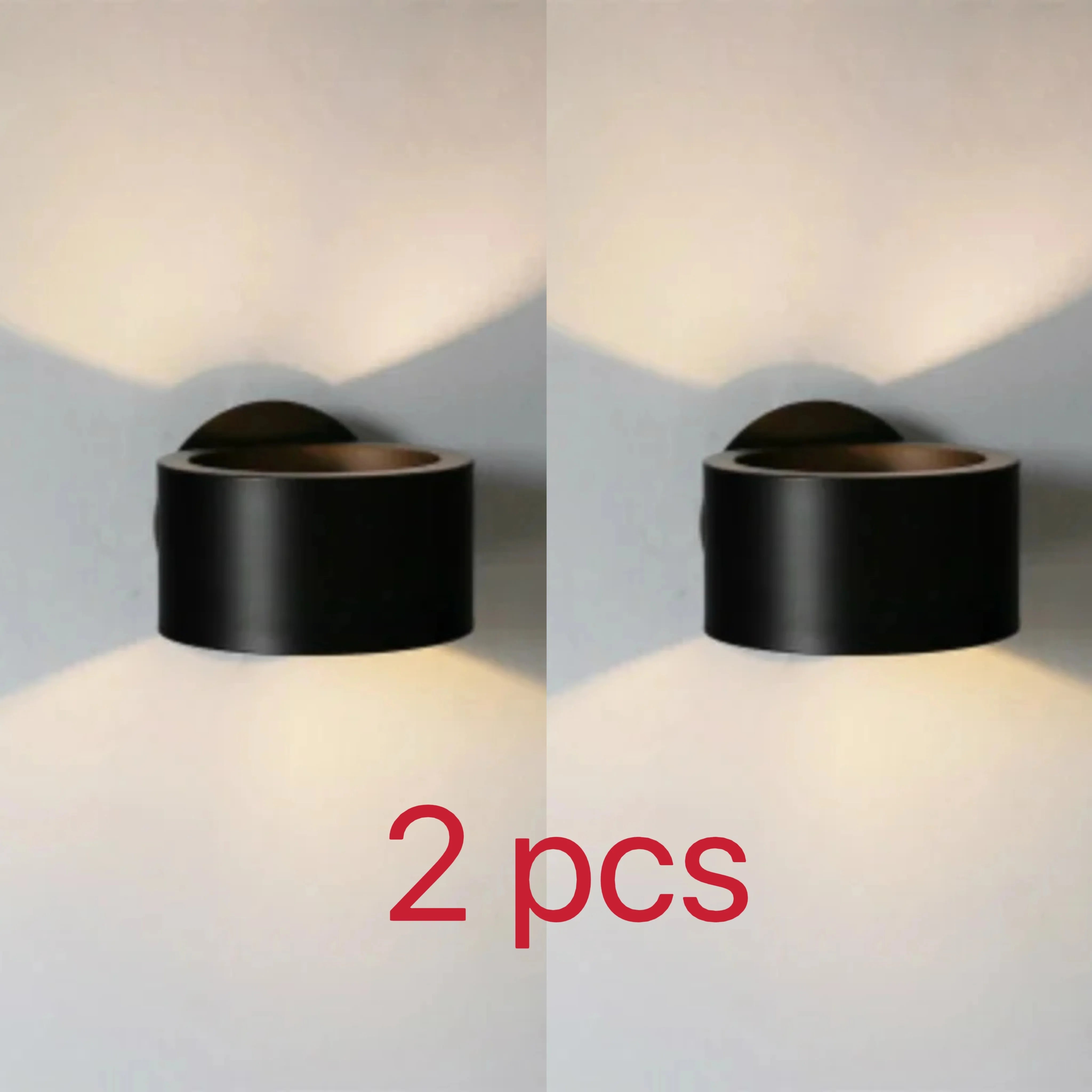 Nordische - LED-Wandleuchte Schwarz/Gold