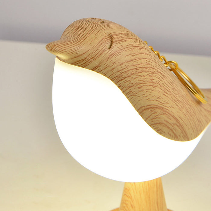 Vogel - Stehlampe mit Stoffschirm