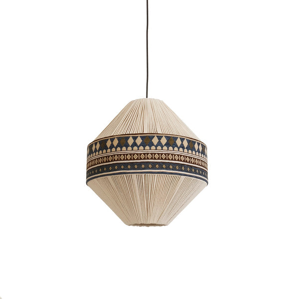 Stella - Boho-Quasten-Hängeleuchte, gewebt