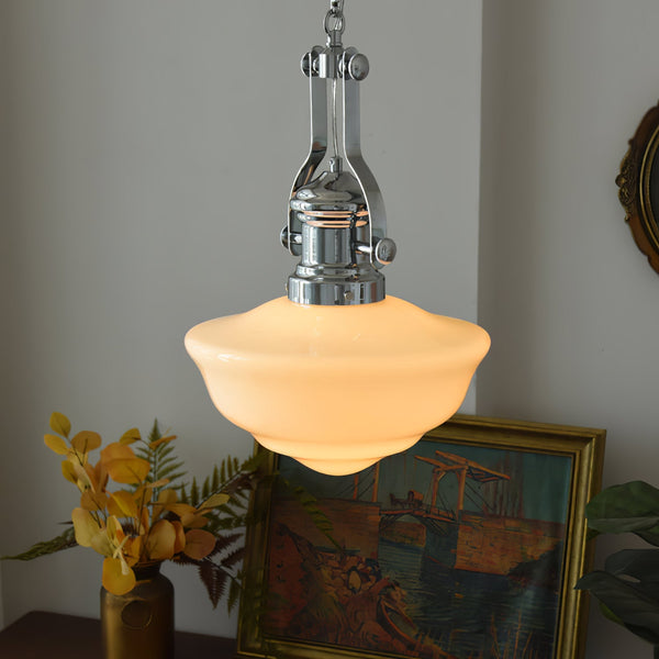 Halona - Pendelleuchte im Landhausstil mit Glasschirm