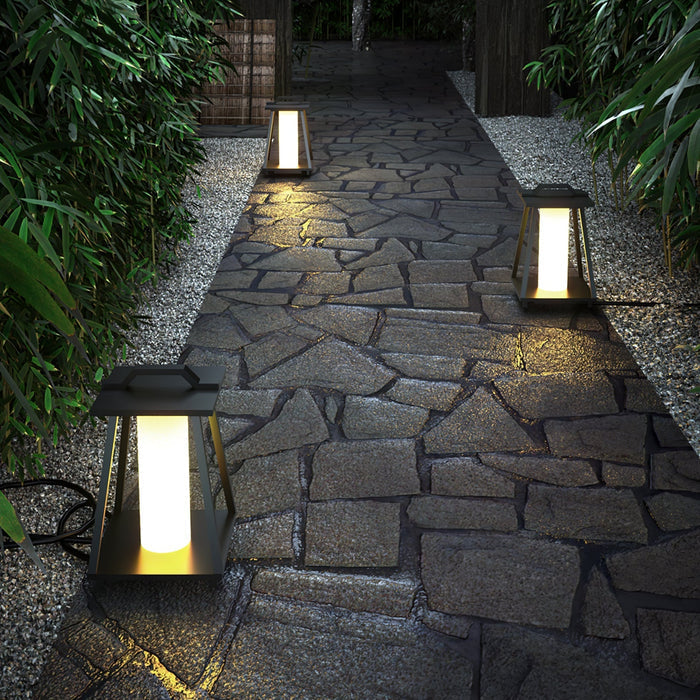 Brix - Tragbare LED Außenlampe Edelstahl