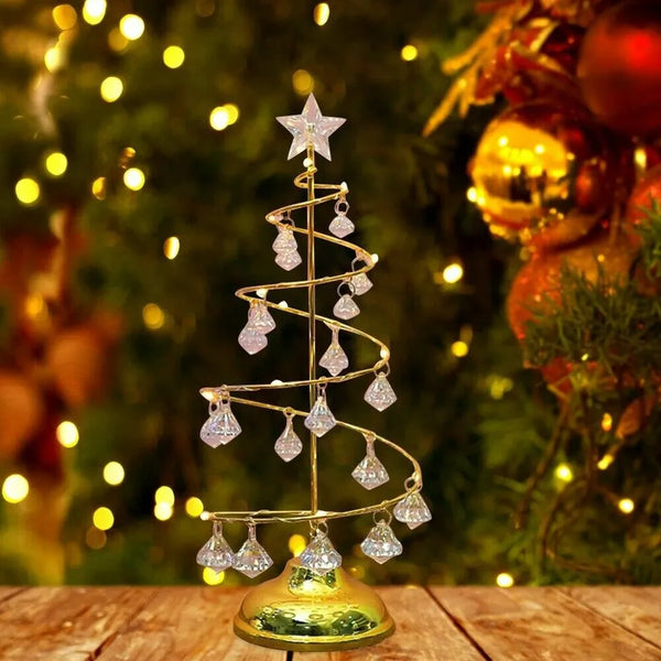 Studio - Tischleuchte in Form eines Kristall-Weihnachtsbaums