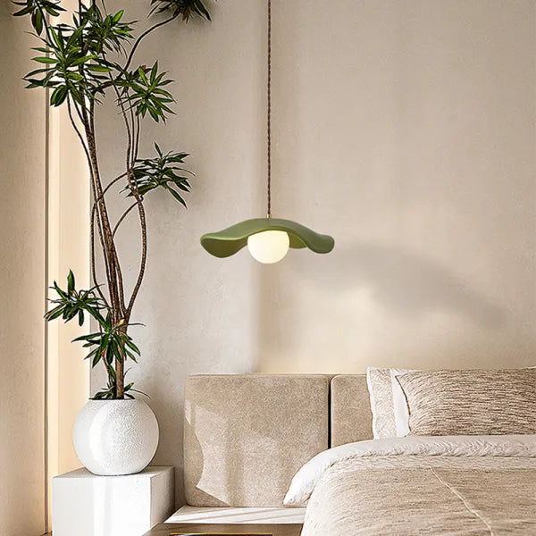 Wabi - Sabi Pendelleuchte für Esszimmer, Lotusblatt-Design,