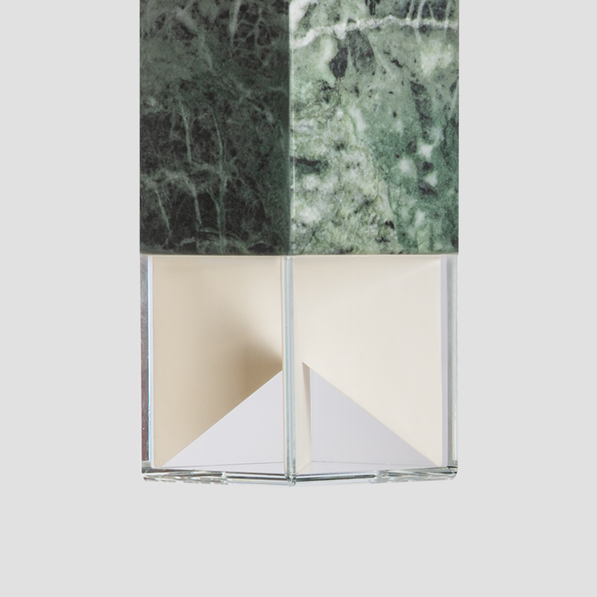 FORMAMINIMA - One Green Pendelleuchte in Alpi-Marmor