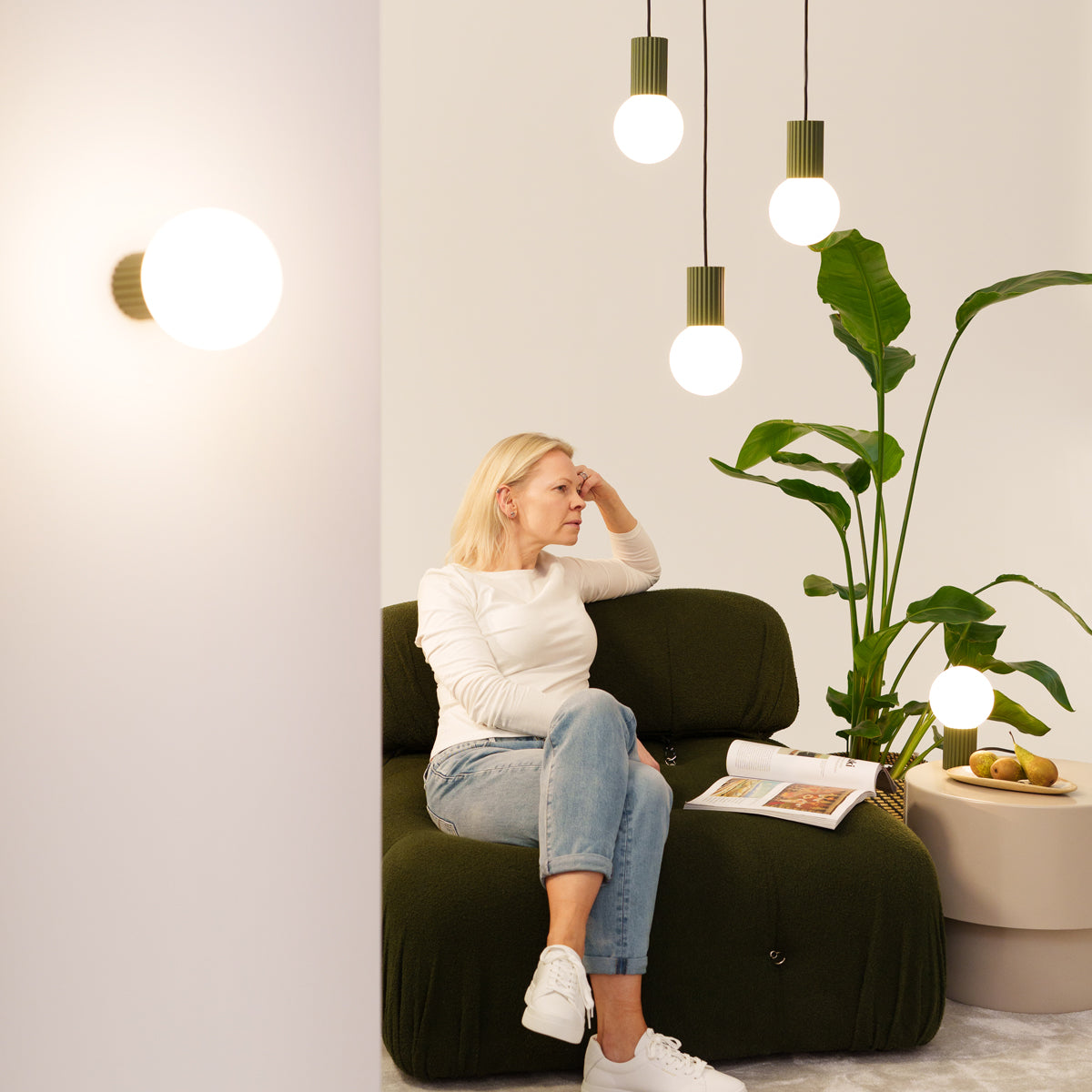 HALO - Tischlampe HALO olivgrün