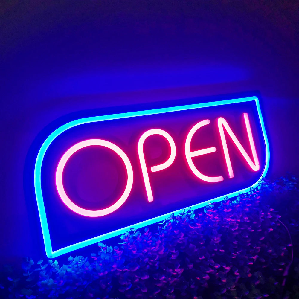 Neon-Schild - OPEN mit ultraheller LED