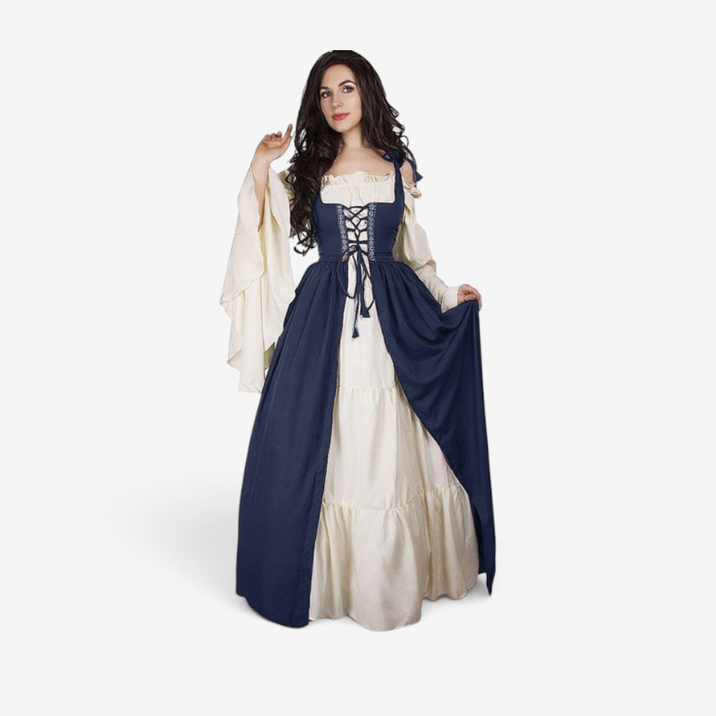 Damen Historisches Kleid mit V-Ausschnitt