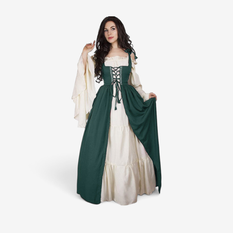 Damen Historisches Kleid mit V-Ausschnitt
