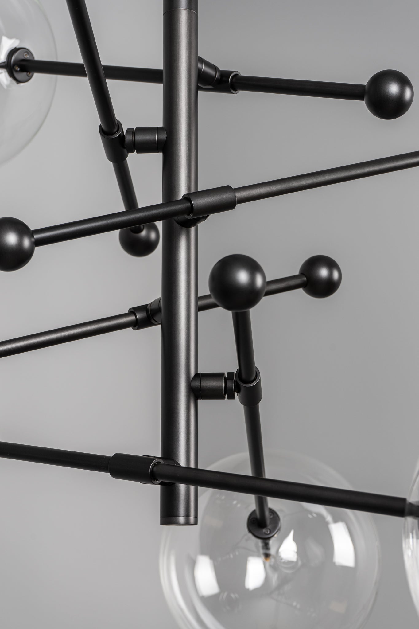 Claria - Designer-Kronleuchter mit 6 Armen, Metall/Glas