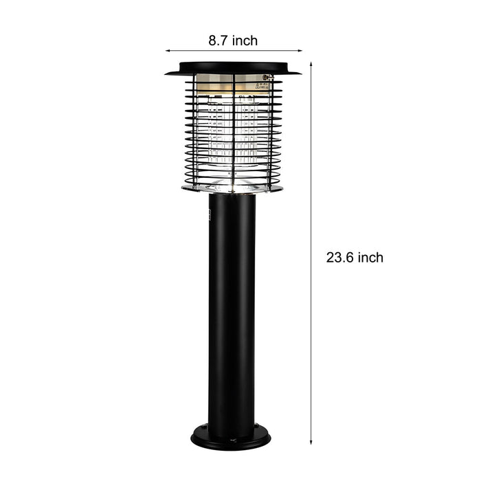Mückenkiller - Lampe Solar & USB, wasserfest Edelstahl