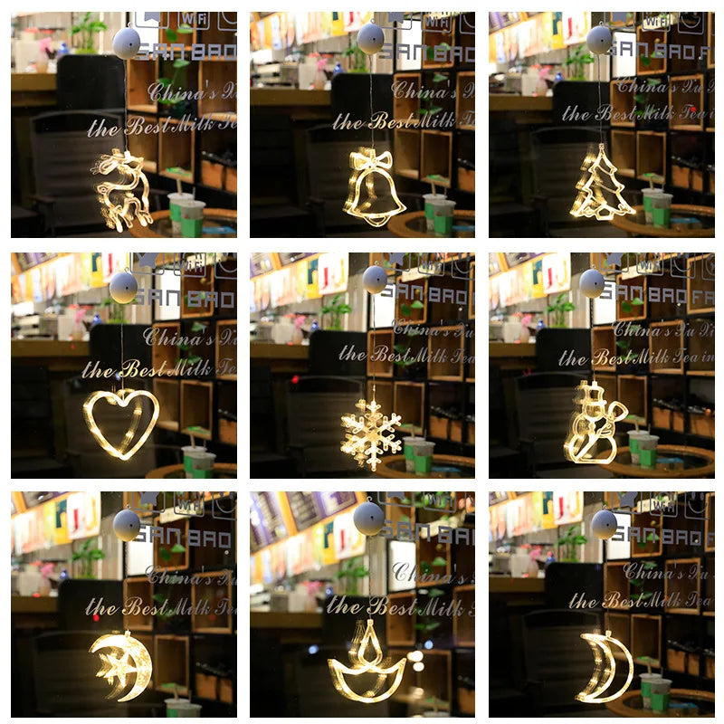 Twinkla - LED-Weihnachtsmann-Fensterleuchte mit Saugnapf