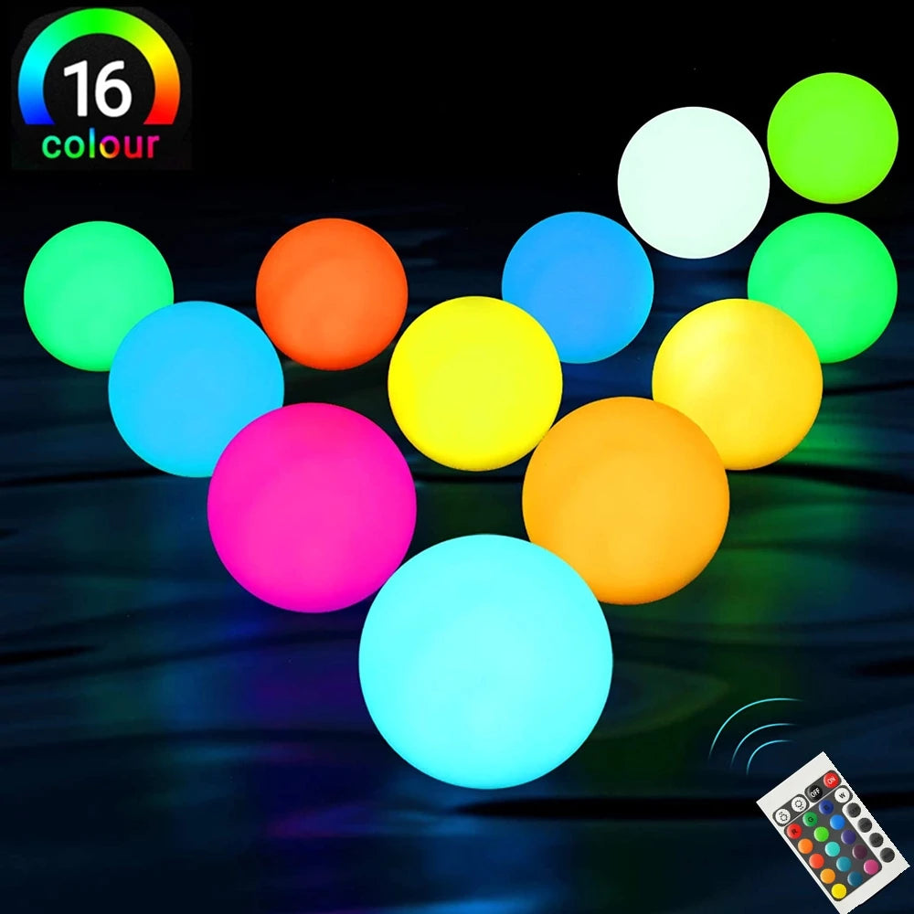 Schwimmende - LED-Kugeln IP67 mit Fernbedienung