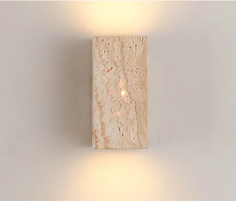Khaki - Marmor-Wandleuchte, Khaki