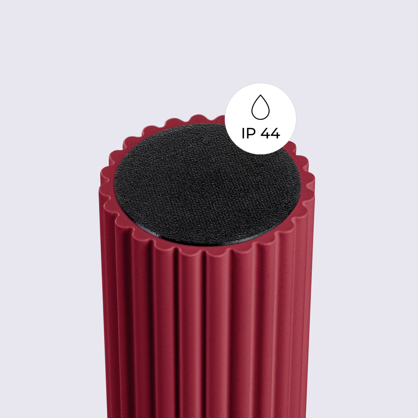 Aurela - Deckenleuchte IP44 Bordeaux mit mattiertem