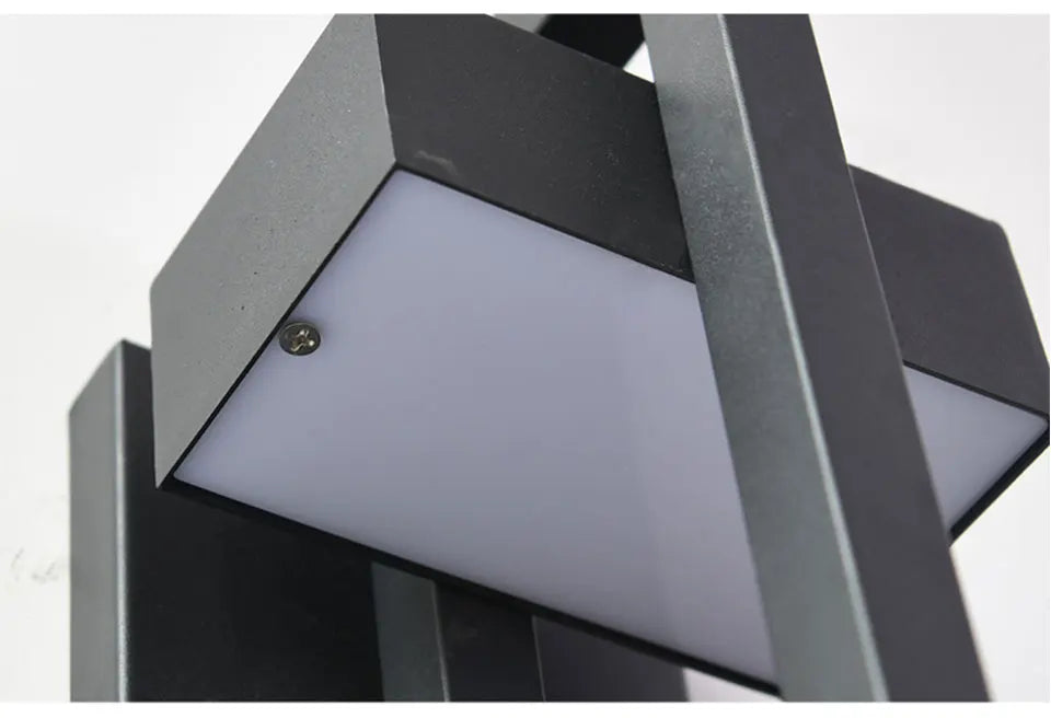 Terraza - Vintage LED-Außenwandleuchte 10 W IP65 in Schwarz