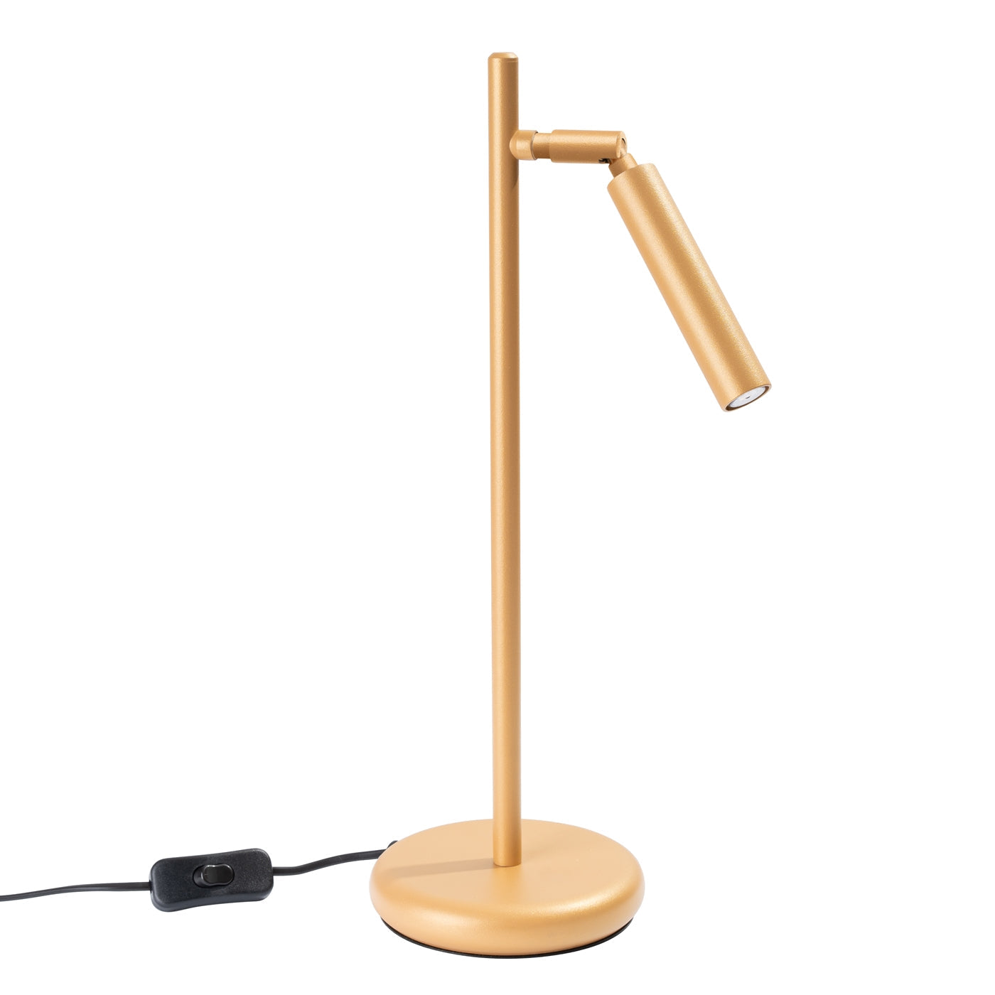 Desko - Tischleuchte aus goldfarbenem Stahl