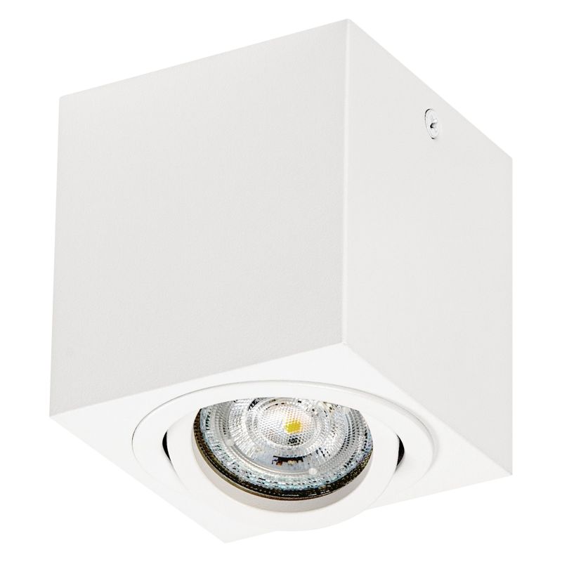 Aufputz-Spot - quadratisch, weiß, 80 x 80 mm