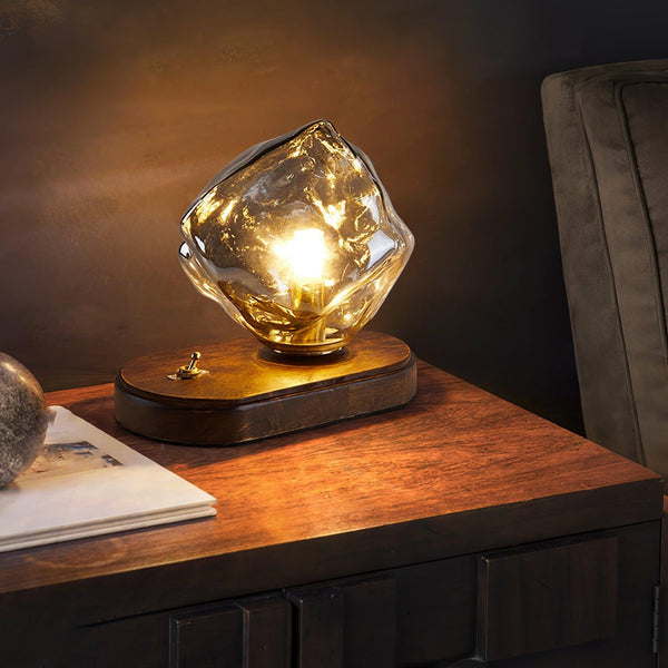Studio - Glas Tischlampe Ice Stone Design