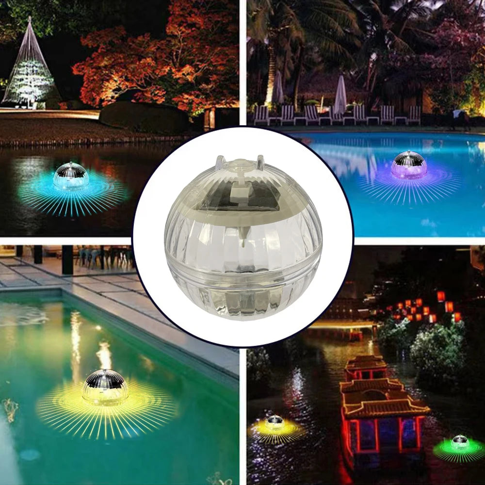 Schwimmende - Solar-RGB-Poolleuchte IP65