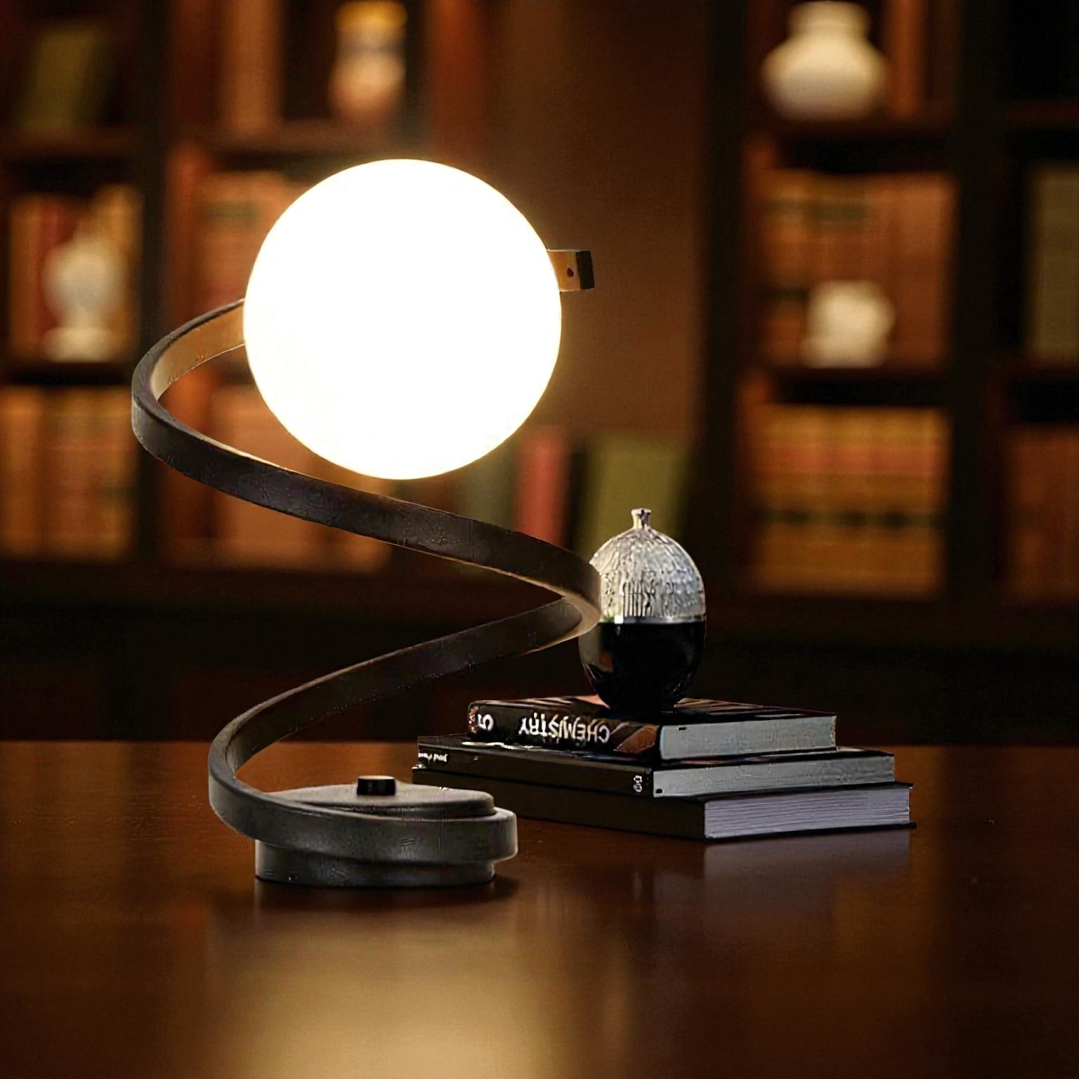 LED-Tischlampe mit rundem Design und Ein-/Ausschalter für modernes Zuhause und Büro