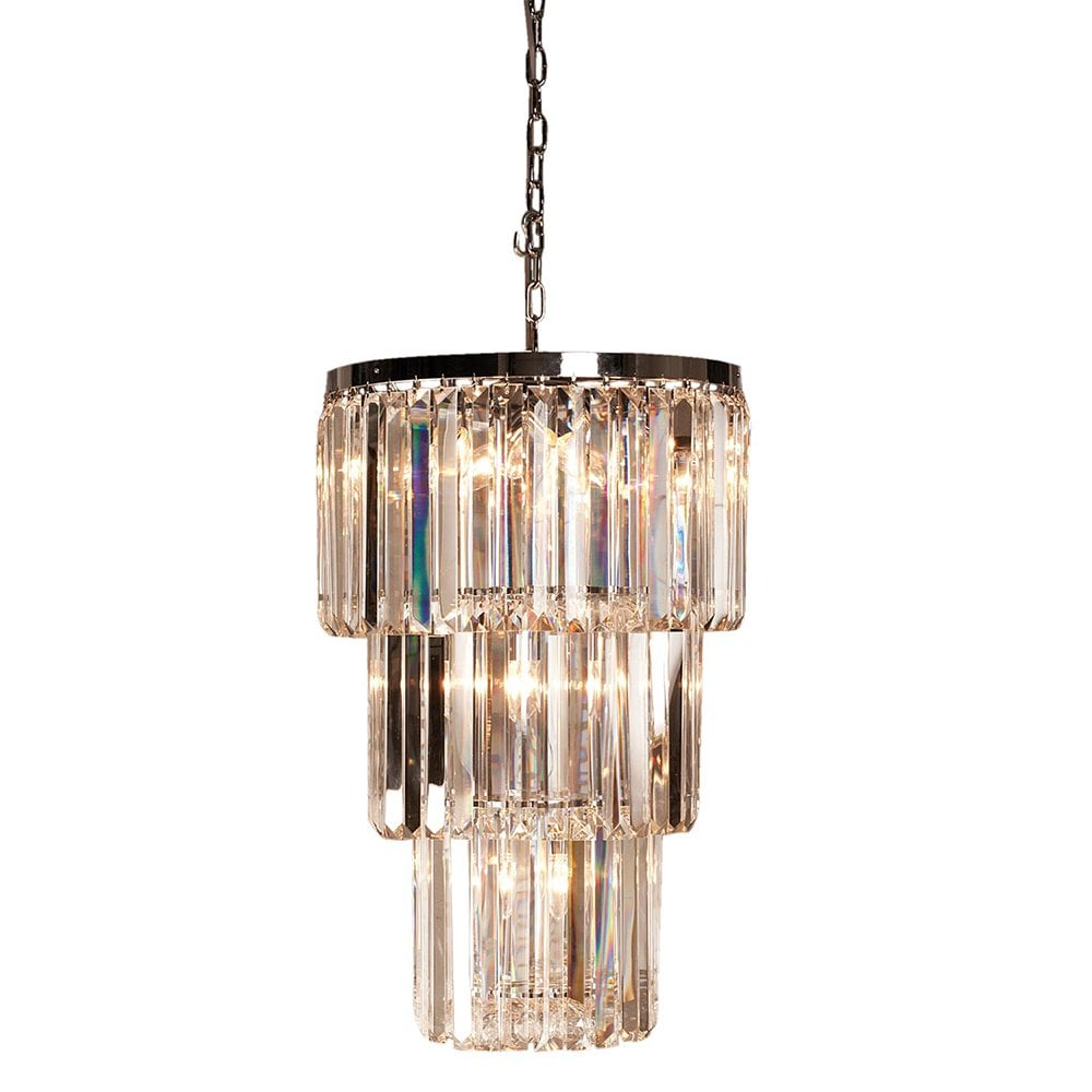 Lumi - Lampe -Kronleuchter aus transparentem Kristallglas