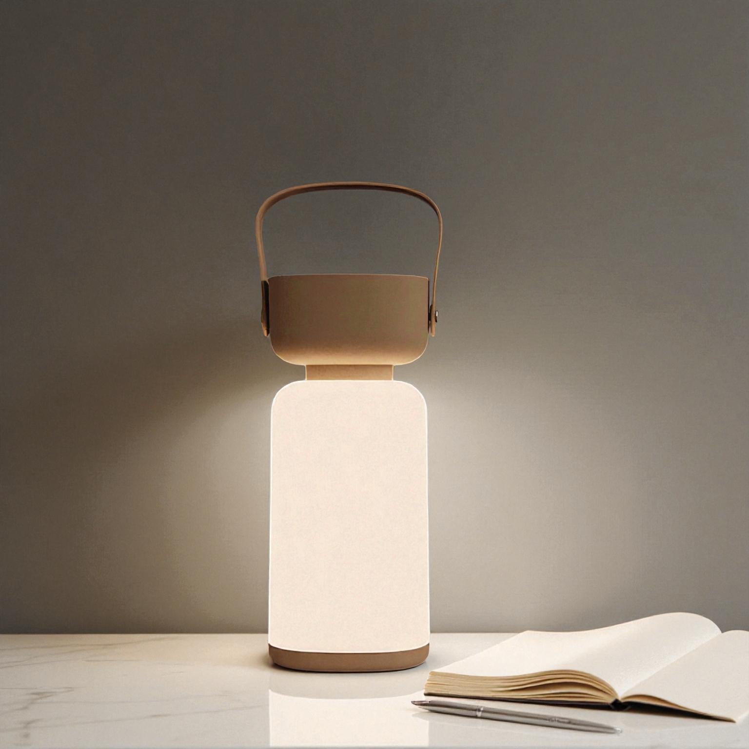 Wasserdichte tragbare LED-Tischlampe mit zylindrischem Design für Innen & Außen