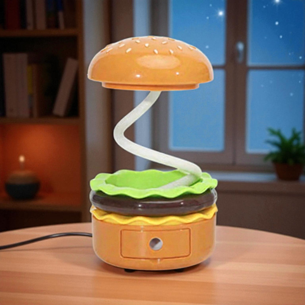 LED-Tischlampe mit Burger-Design für verspielte und kreative Beleuchtung
