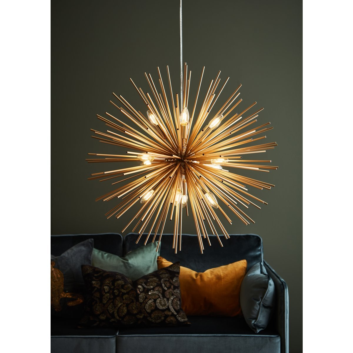 Markslöjd - Soleil 12-flammige Pendelleuchte in Gold