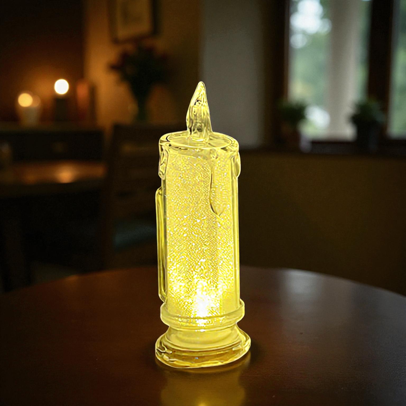 LED-Nachtlicht-Tischlampe mit simuliertem Licht für beruhigendes Nachtlicht