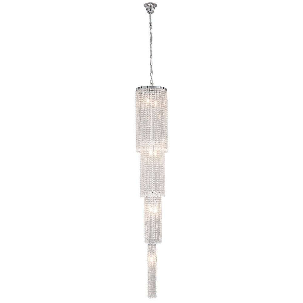 Lumi - Lampe - Silberner Kronleuchter, 30 cm, mit