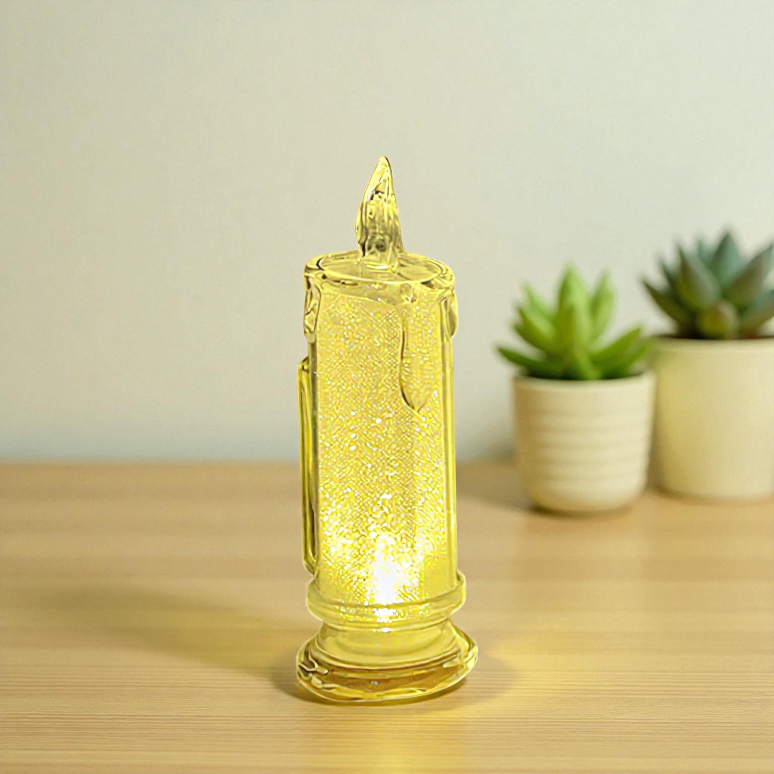 LED-Nachtlicht-Tischlampe mit simuliertem Licht für beruhigendes Nachtlicht