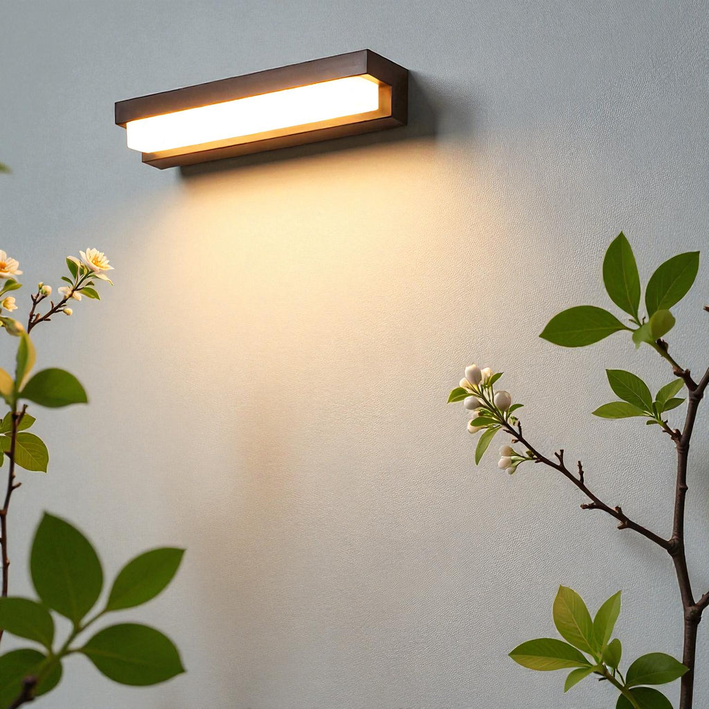 Lineare LED-Wandleuchte für den Außenbereich mit Fernbedienung