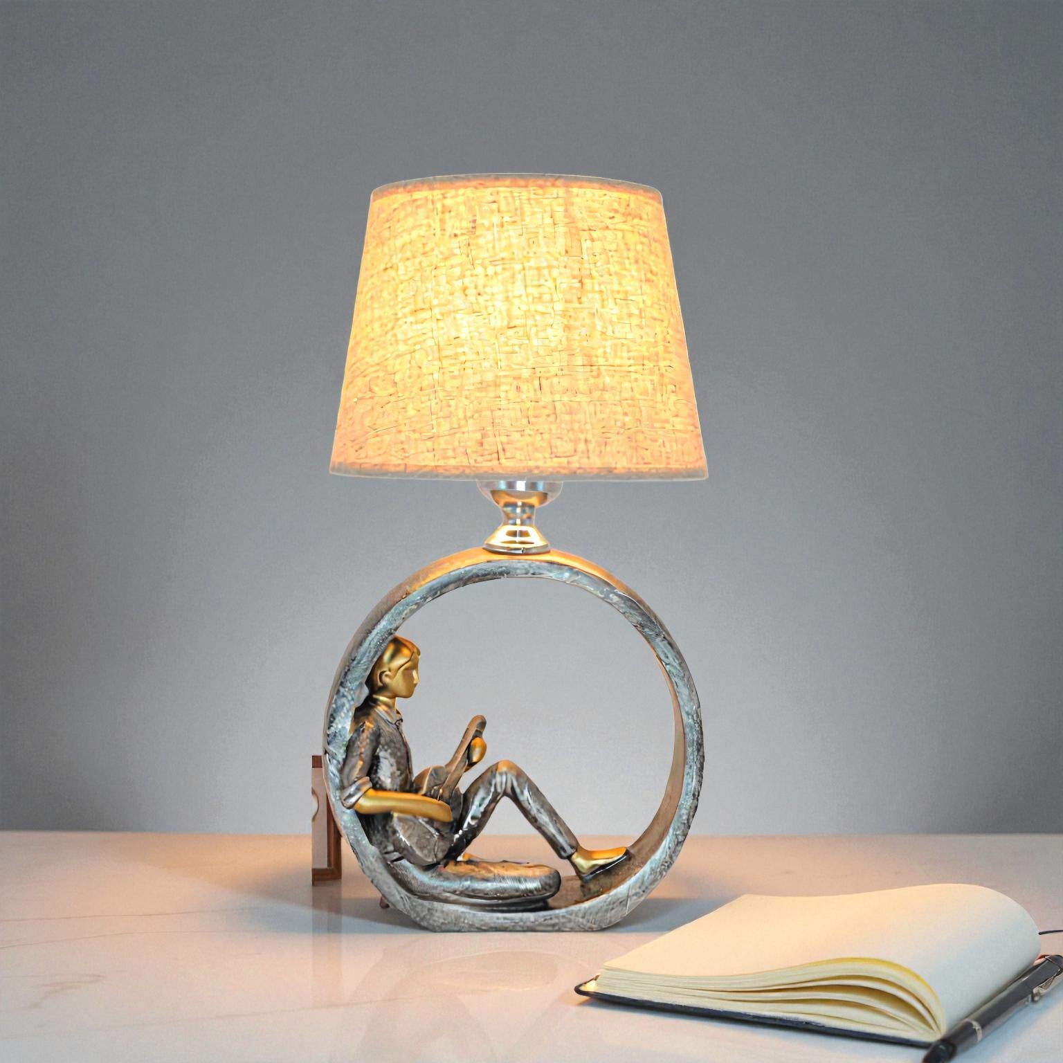 Quelix - LED Tischlampe nordisches Design fürs Schlafzimmer